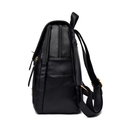 Sac cuir dos femme | Sac à dos cuir femme chic et élégant
