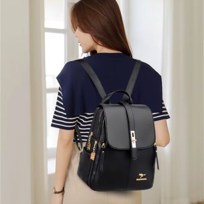 Sac cuir dos femme | Sac à dos cuir femme chic et élégant