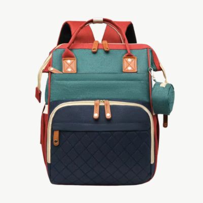 sac-a-dos-a-langer-bebe-design-vert-bleu