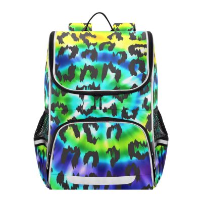 sac-a-dos-enfant-leopard-fille-vert