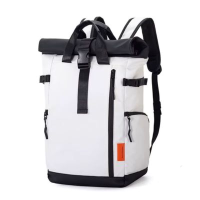 sac-a-dos-impermeable-blanc-roll-top