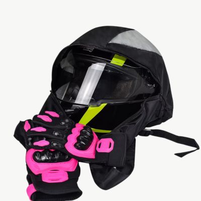 sac-a-dos-moto-casque-gris-leger