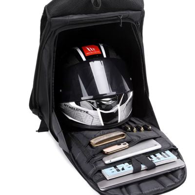 sac-a-dos-moto-emplacement-casque