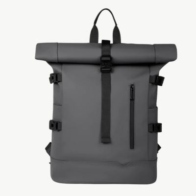 sac-a-dos-roll-top-gris-impermeable-ville