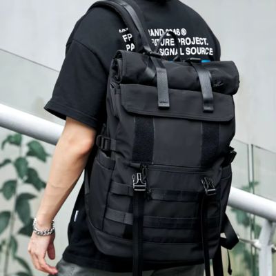 sac-a-dos-roll-top-noir-style