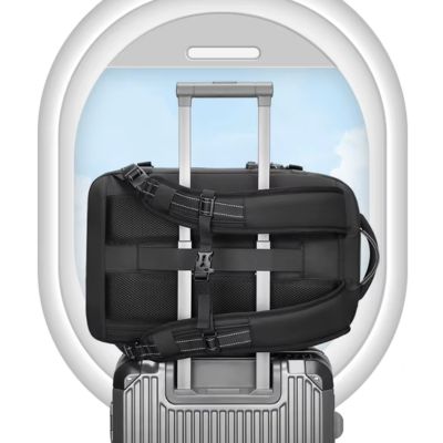 sac-a-dos-voyage-avion-noir-sangle