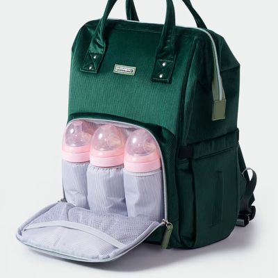 sac-a-langer-sac-a-dos-vert-rangement-biberon